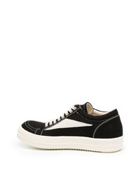 schwarze niedrige Sneakers von Rick Owens DRKSHDW