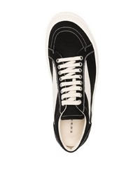 schwarze niedrige Sneakers von Rick Owens DRKSHDW