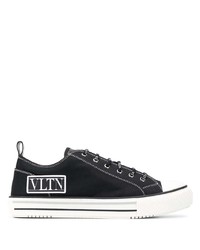 schwarze niedrige Sneakers von Valentino Garavani