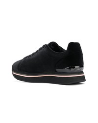 schwarze niedrige Sneakers von Emporio Armani