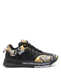 schwarze niedrige Sneakers von VERSACE JEANS COUTURE