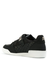 schwarze niedrige Sneakers von Philipp Plein