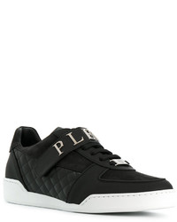 schwarze niedrige Sneakers von Philipp Plein