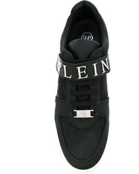 schwarze niedrige Sneakers von Philipp Plein