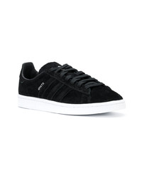 schwarze niedrige Sneakers von Adidas By White Mountaineering