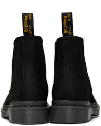 schwarze Nubuk Chelsea Boots von Dr. Martens