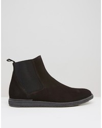 schwarze Nubuk Chelsea Boots von Zign Shoes