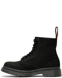 schwarze Nubuk Freizeitstiefel von Dr. Martens