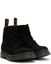 schwarze Nubuk Freizeitstiefel von Dr. Martens