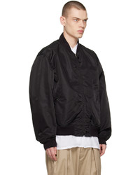 schwarze Nylon Bomberjacke von Engineered Garments