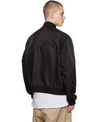 schwarze Nylon Bomberjacke von Engineered Garments