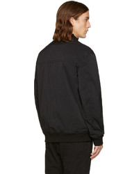 schwarze Nylon Bomberjacke von Helmut Lang