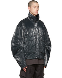 schwarze Nylon Bomberjacke von A. A. Spectrum