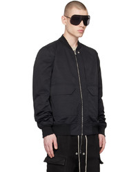 schwarze Nylon Bomberjacke von Rick Owens DRKSHDW