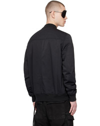 schwarze Nylon Bomberjacke von Rick Owens DRKSHDW