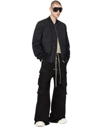 schwarze Nylon Bomberjacke von Rick Owens DRKSHDW