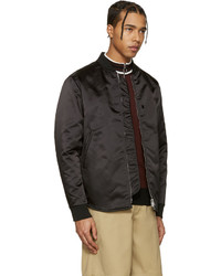 schwarze Nylon Bomberjacke von Acne Studios