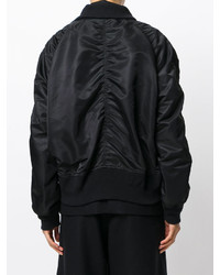 schwarze Nylon Bomberjacke von Sacai