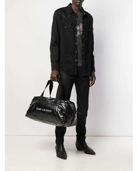 schwarze Nylon Sporttasche von Saint Laurent
