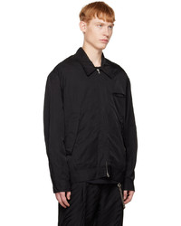 schwarze Shirtjacke aus Nylon von Song For The Mute