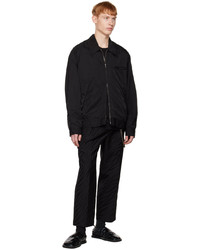 schwarze Shirtjacke aus Nylon von Song For The Mute