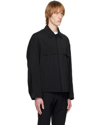 schwarze Shirtjacke aus Nylon von Solid Homme