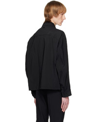 schwarze Shirtjacke aus Nylon von Solid Homme