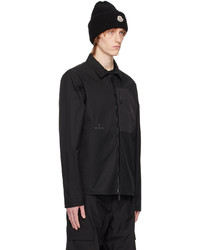 schwarze Shirtjacke aus Nylon von Moncler