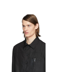 schwarze Shirtjacke aus Nylon von Neil Barrett