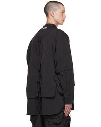 schwarze Shirtjacke aus Nylon von Archival Reinvent