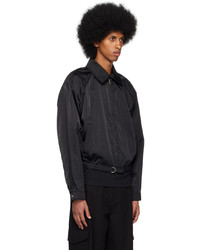 schwarze Shirtjacke aus Nylon von Recto