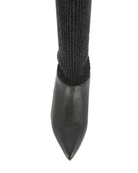 schwarze Overknee Stiefel aus Leder von Gabriela Hearst