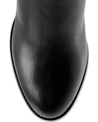 schwarze Overknee Stiefel aus Leder von Jimmy Choo