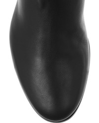 schwarze Overknee Stiefel aus Leder von Jimmy Choo