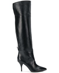 schwarze Overknee Stiefel aus Leder von L'Autre Chose