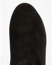 schwarze Overknee Stiefel aus Wildleder von Park Lane