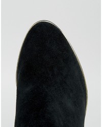 schwarze Overknee Stiefel aus Wildleder von Ted Baker