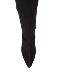 schwarze Overknee Stiefel aus Wildleder von Rachel Comey
