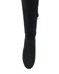 schwarze Overknee Stiefel aus Wildleder von MICHAEL Michael Kors