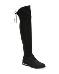 schwarze Overknee Stiefel aus Wildleder von MICHAEL Michael Kors