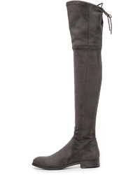 schwarze Overknee Stiefel aus Wildleder von Dolce Vita