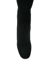schwarze Overknee Stiefel aus Wildleder von Proenza Schouler