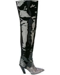 schwarze Overknee Stiefel von A.F.Vandevorst