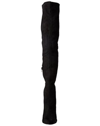 schwarze Overknee Stiefel von Boohoo