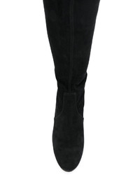 schwarze Overknee Stiefel von Casadei