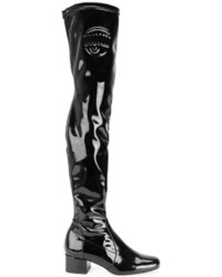 schwarze Overknee Stiefel von Chiara Ferragni