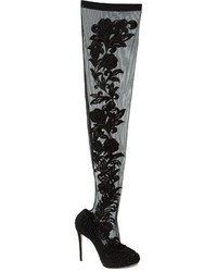 schwarze Overknee Stiefel von Dolce & Gabbana