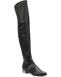 schwarze Overknee Stiefel von Casadei