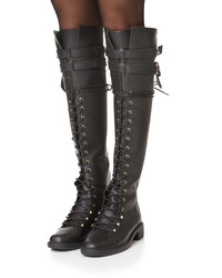 schwarze Overknee Stiefel von Joie