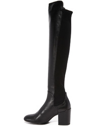 schwarze Overknee Stiefel von Stuart Weitzman